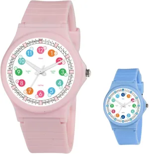 Watch Help Tell time,Waterproof Watch for Kids joint crest ready alga Boys Girls Ages 7-18,Soft Band Learning Time Teacher Easy to Read Analog Sport Outdoor Children Watches, Luminous Watch Kids Analog 