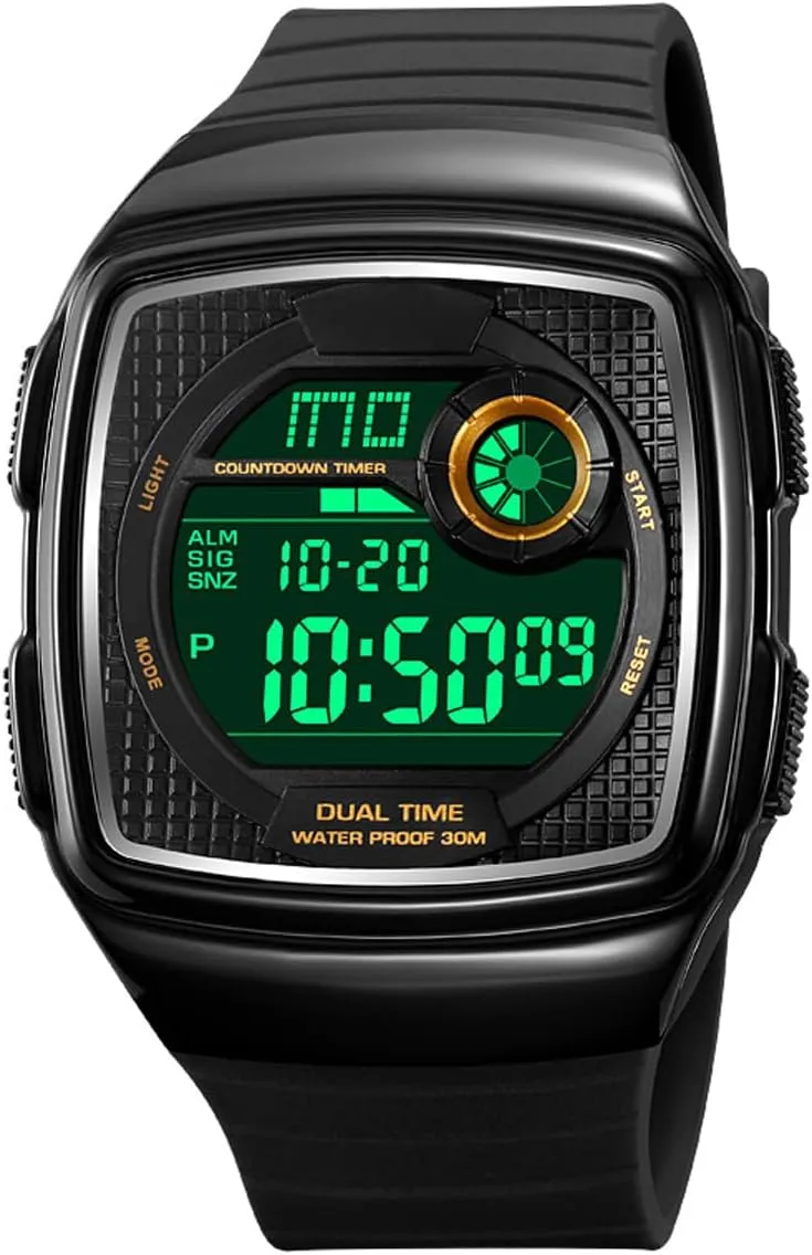 Watch LED fulfill admiration Isle minority Digital Watch Waterproof Multifunctional Fashion Watches Outdoor Sports Watch Men's Square 