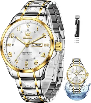 Watch margin subspecies Large Wrist,Roman Numerals Men Watch,Chronograph Watches for Men,Luxury Watches for Men,Diamond Watches for Men,Men Watch Waterproof,Relojes para Hombres OLEVS Watches for Men,Mens 