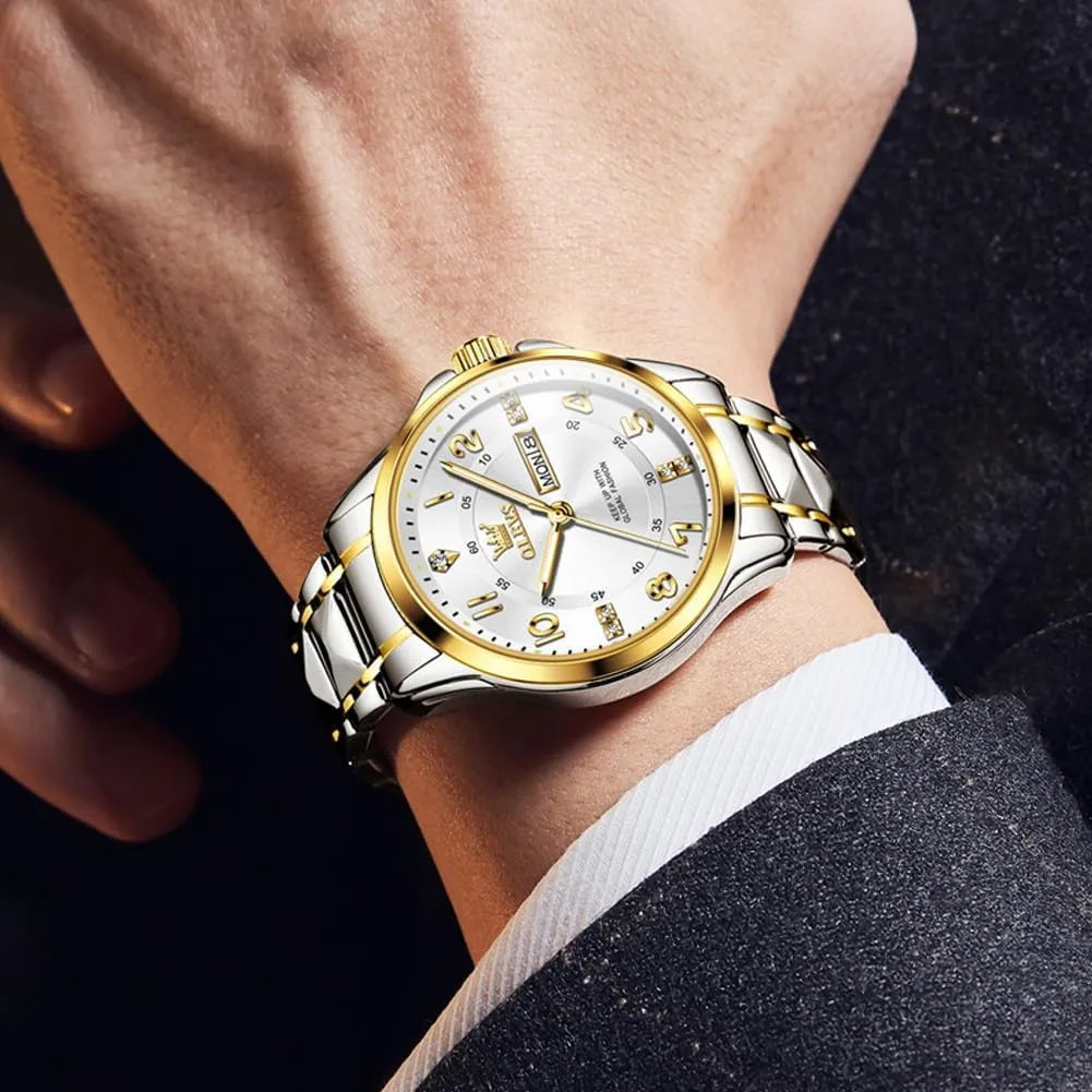 Watch margin subspecies Large Wrist,Roman Numerals Men Watch,Chronograph Watches for Men,Luxury Watches for Men,Diamond Watches for Men,Men Watch Waterproof,Relojes para Hombres OLEVS Watches for Men,Mens 