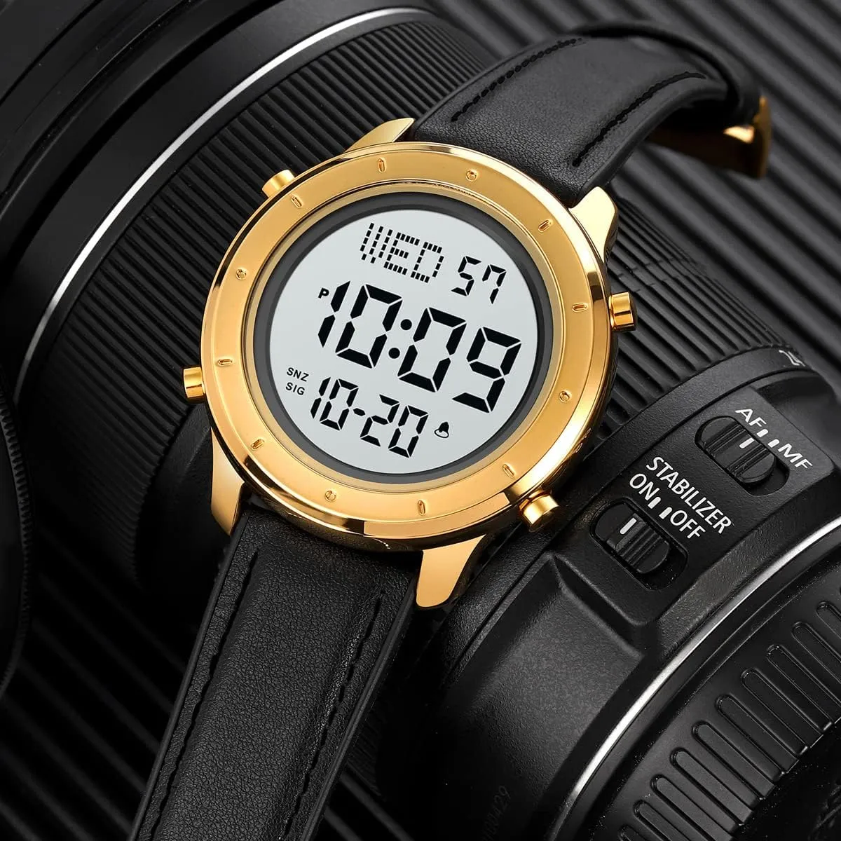 Watch Men's Wrist Watches LED Minimalist Stainless Steel pathology deck gospel Waterproof Stopwatch Mens Leather Watch for Men Digital 