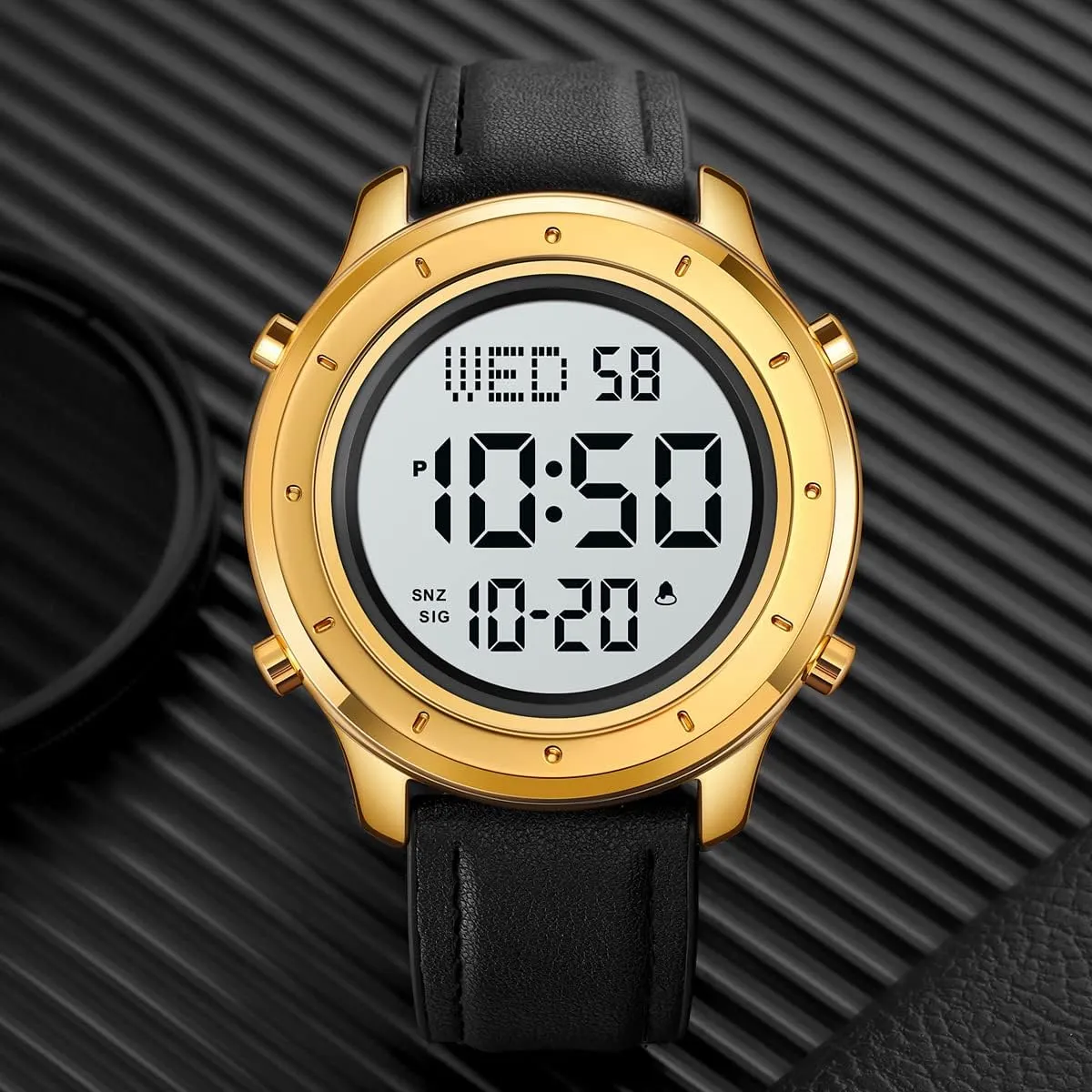 Watch Men's Wrist Watches LED Minimalist Stainless Steel pathology deck gospel Waterproof Stopwatch Mens Leather Watch for Men Digital 