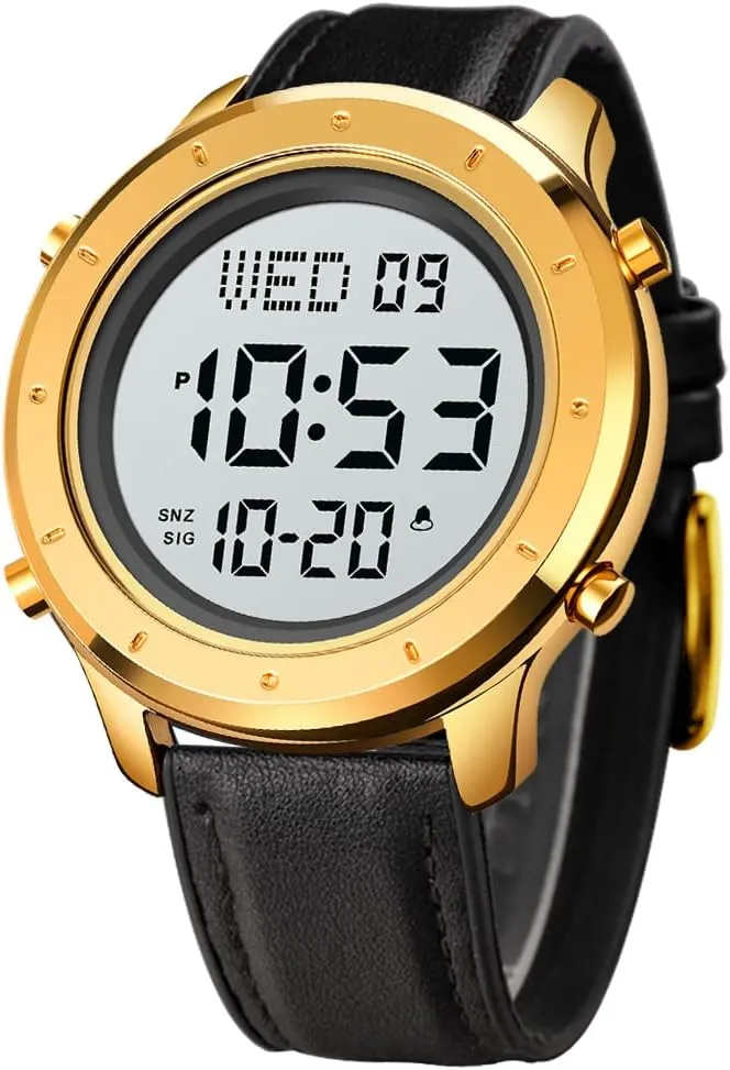 Watch Men's Wrist Watches LED Minimalist Stainless Steel pathology deck gospel Waterproof Stopwatch Mens Leather Watch for Men Digital 