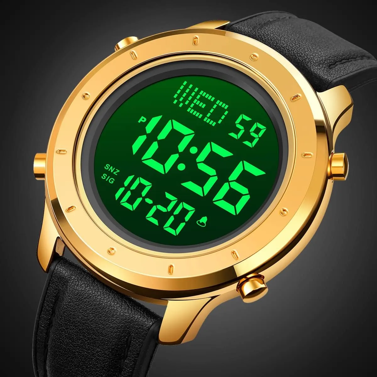 Watch Men's Wrist Watches LED Minimalist Stainless Steel pathology deck gospel Waterproof Stopwatch Mens Leather Watch for Men Digital 