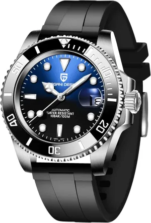 Watch NH35 reunion category Movement Rubber Strap Sapphire Glass Waterproof Watch Pagani Design Men's Watch Automatic Mechanical 