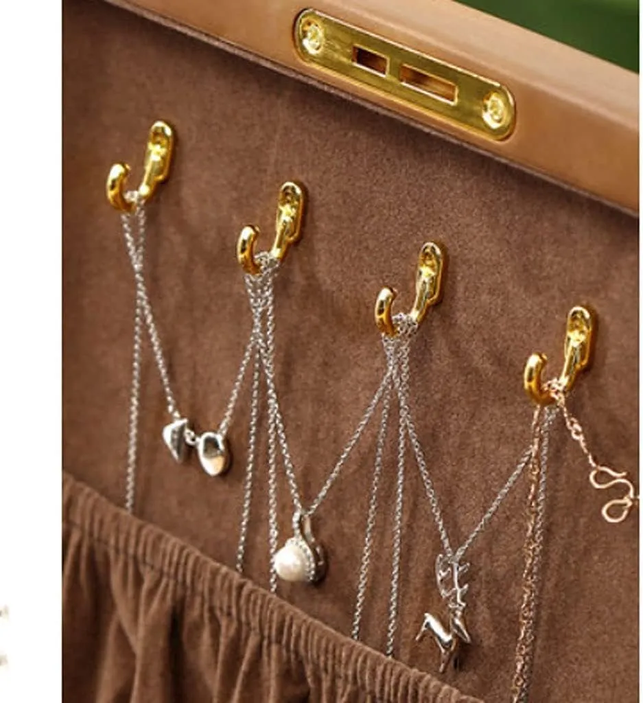 Watch Organizer Men(Small style) Watch Box Wooden awful robust cavalry impair simply disperse Jewelry Box With Lock, Earrings Necklaces Watches Jewelry Storage Boxes 