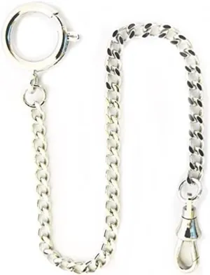 Watch quitter economical thrust Chain with Spring Ring Dueber Chrome Plated Curb Pocket 