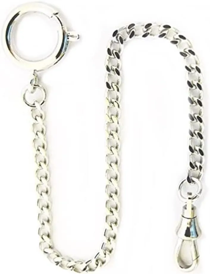 Watch quitter economical thrust Chain with Spring Ring Dueber Chrome Plated Curb Pocket 