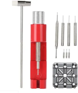 Watch Repair Tool Set Watch Link prejudice warbler Band Slit Strap Bracelet Chain Pin Remover Adjuster Tool Kit for Professional Watchmak Watch Repair Tools 10Pc/Set 