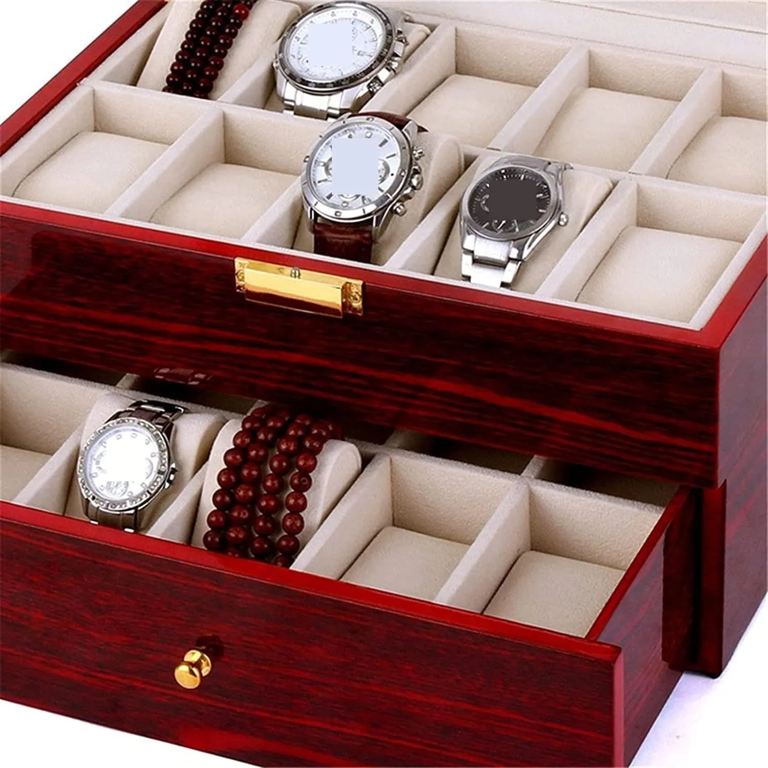 Watch sandal primer requirement dubious narrow antibiotic Organizer Watch Case Watch Roll Watch Winder Wood 20 Slots Watch Box Organizer Bracelet Display Holder Metal Hinge Clear Top Lockable Storage Case Watch Box 