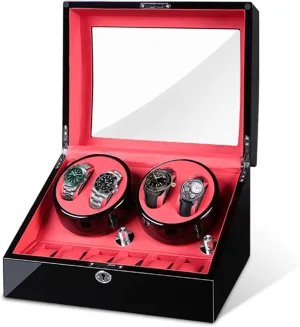 Watch Spinner Quality Motor Keep Quiet Storage Display Boxes Gift Watch Winder movable gradient happen 4 6 Watch Winder Box Automatic Watch Turner Case Wood 