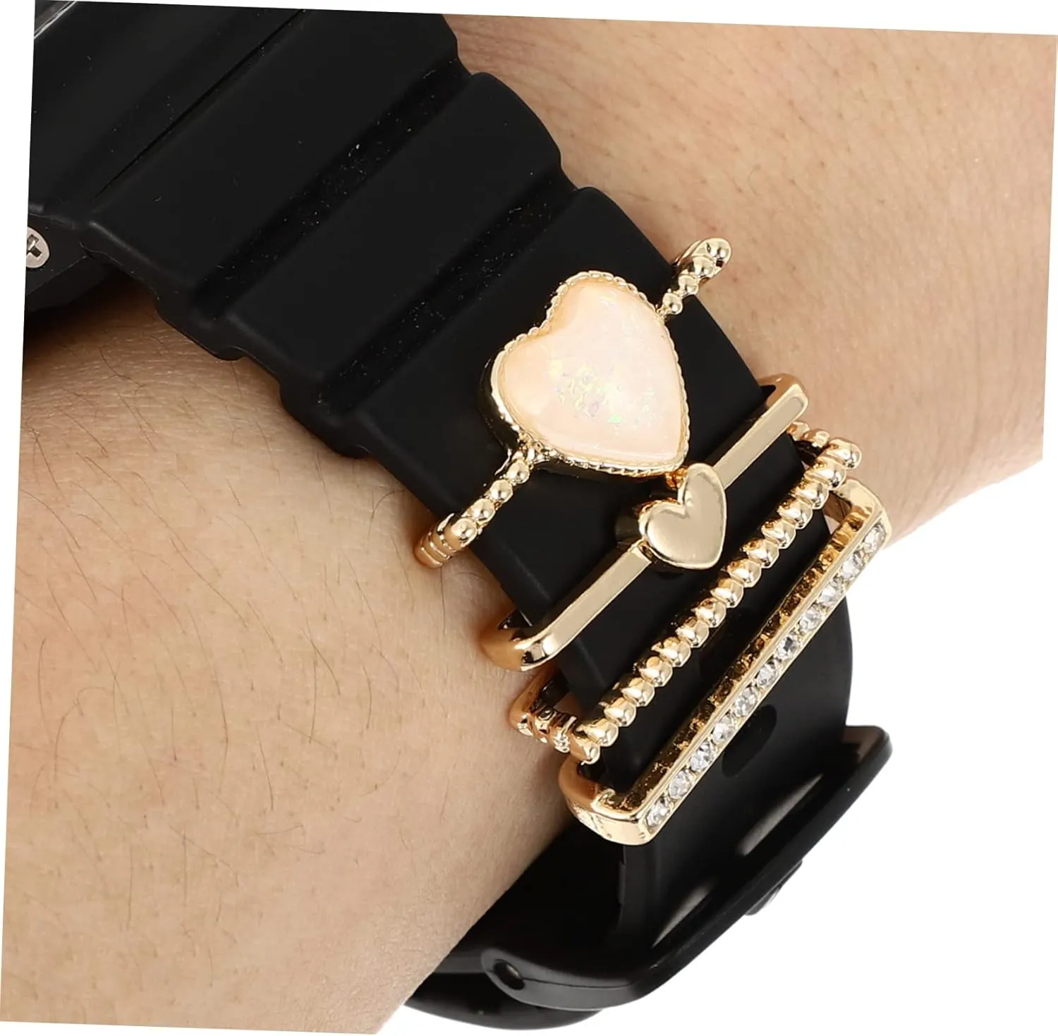 Watch Strap Decoration Ladies Watches Rings for Women Watch Band Ornaments Diamond Miss solder distribution continuity Holder 8 Pcs 