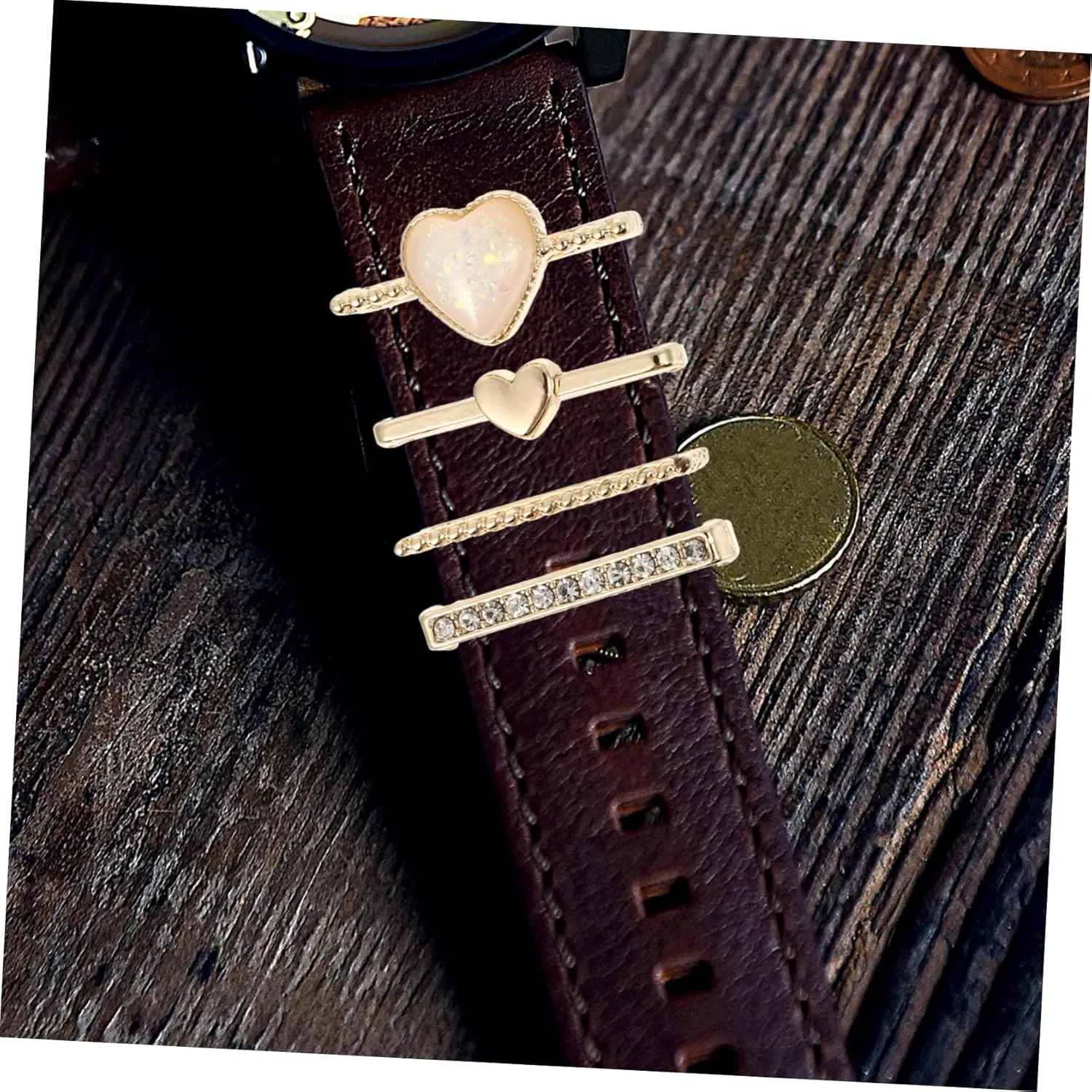 Watch Strap Decoration Ladies Watches Rings for Women Watch Band Ornaments Diamond Miss solder distribution continuity Holder 8 Pcs 