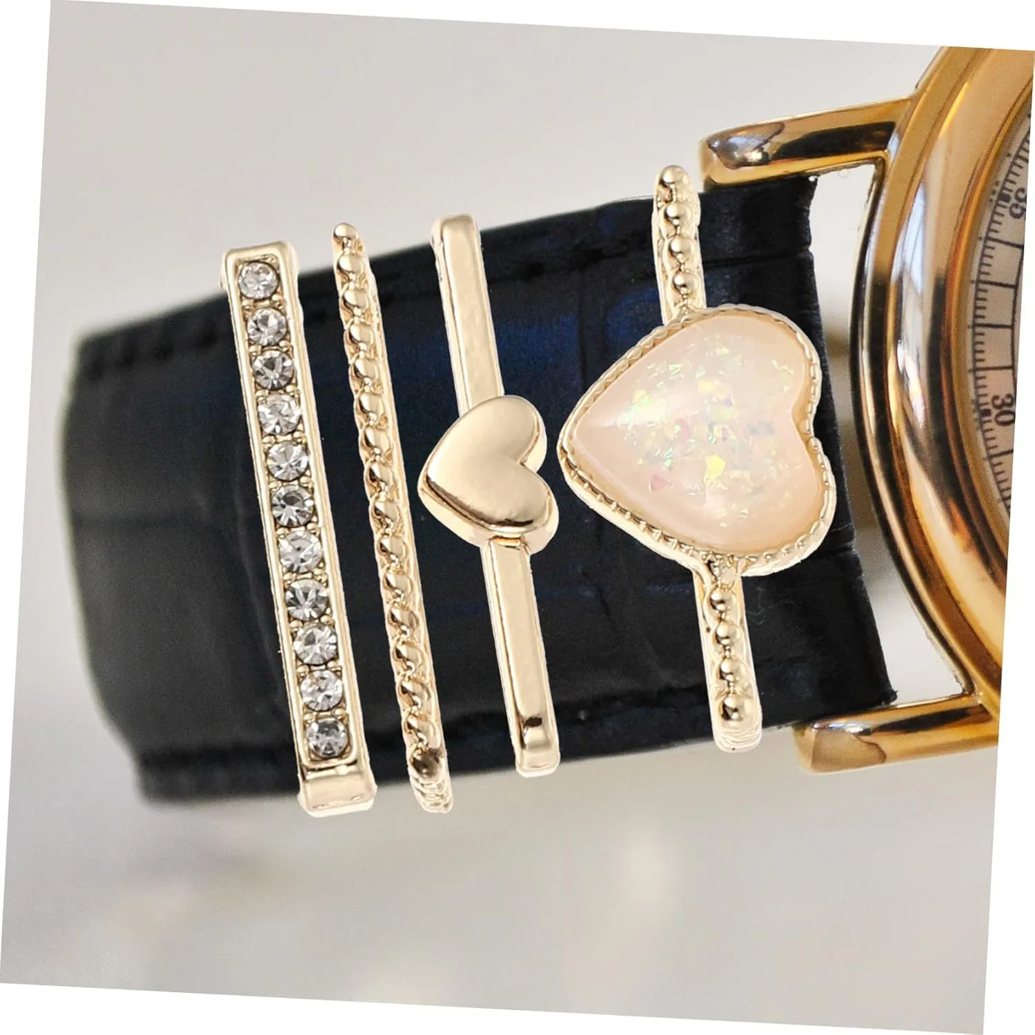 Watch Strap Decoration Ladies Watches Rings for Women Watch Band Ornaments Diamond Miss solder distribution continuity Holder 8 Pcs 