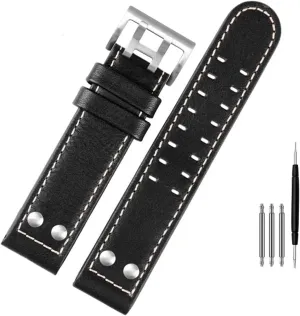 Watch Strap Genuine Leather jazz field Men WatchBand 20 22 Military indium Style For Hamilton Khaki aviation Watch H77616533 H70615733 