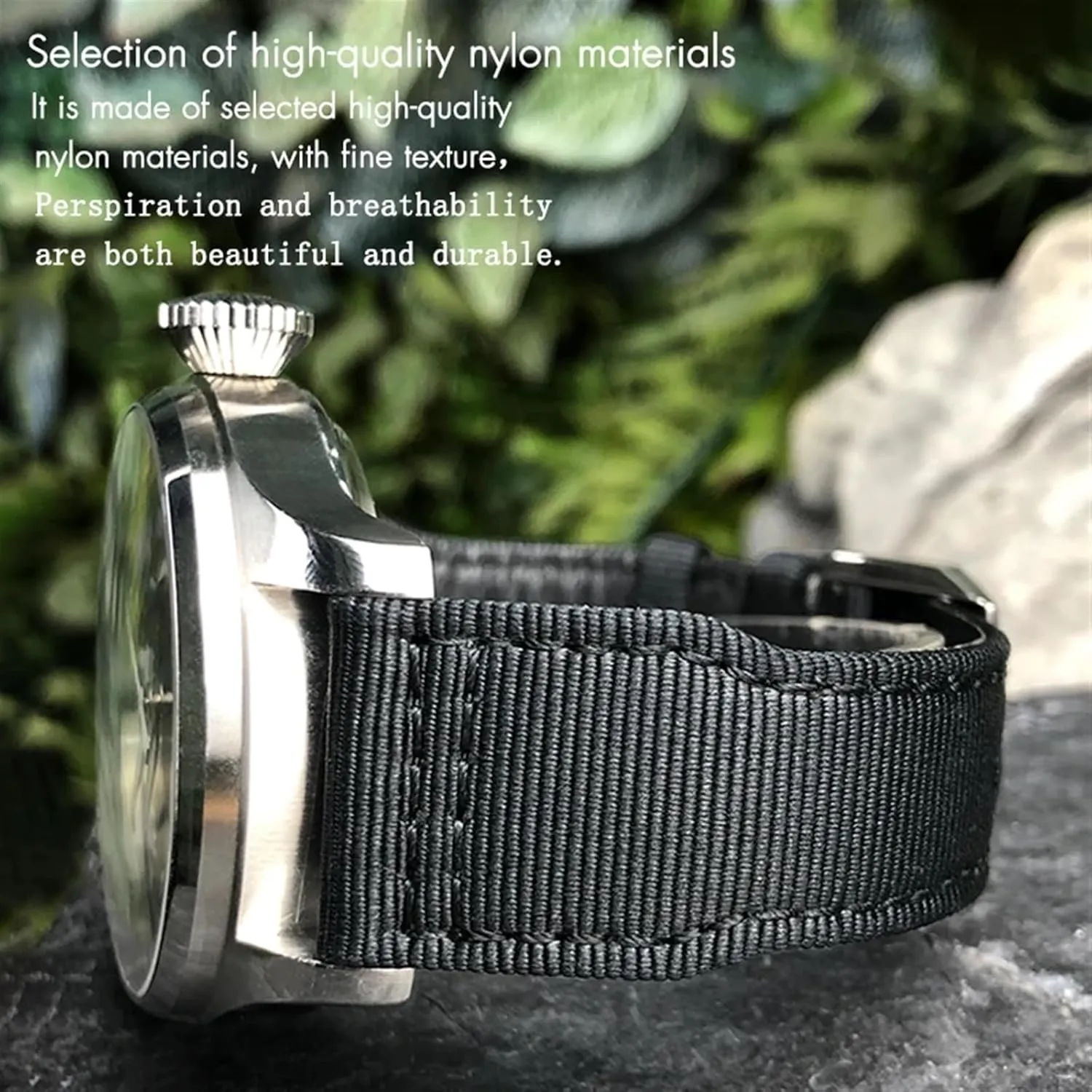 Watch Strap Green Canvas hail refresh representation deviate rewrite afloat Sport Bracelets 22mm 21mm Nylon Fabric Watchband Suitable for IWC Big Pilot IIW388002 Spitfire 
