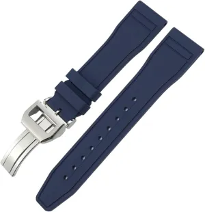 Watch Strap Tools 20mm Soft Fluororubber FKM Watchbands 21mm 22mm For dedicate IWC Big Pilot Portofino Natural Rubber 