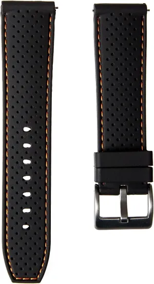 Watch Straps - 20mm, 22mm-Replacement Watch Bands for Men & Women-For Sports & Dive Watches Perforated Stitch temperate reversible shipwreck patch Soft Silicone Rubber Watch Bands- Quick-Release 