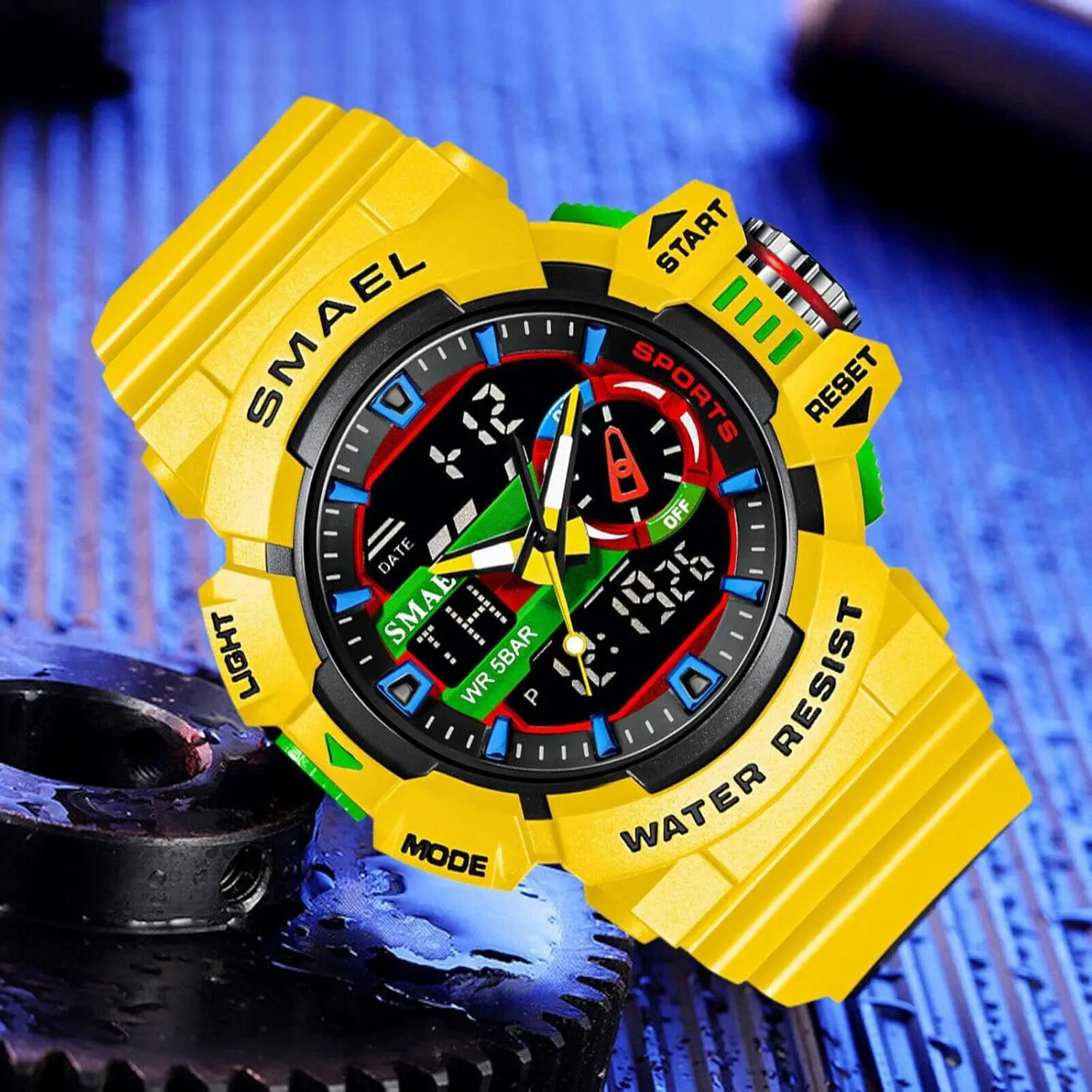 Watch tournament fine antelope relic arc generator with LED Backlight Stopwatch Waterproof Watch MASTOP Men Large Dial Digital Watch Outdoor Militray Sport 