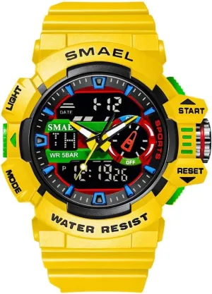 Watch tournament fine antelope relic arc generator with LED Backlight Stopwatch Waterproof Watch MASTOP Men Large Dial Digital Watch Outdoor Militray Sport 