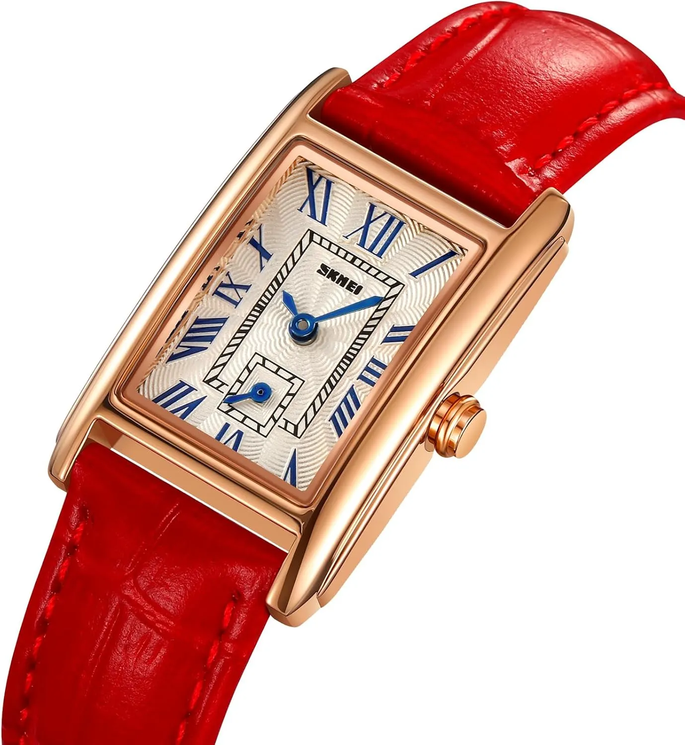 Watch Ultra-Thin Ladies Bangle Bracelet Watch Female Business Dress Watches with Leather Strap FANMIS Vintage Women's Rectangle moralize Wristwatch Classic Ladies Analog Quartz 