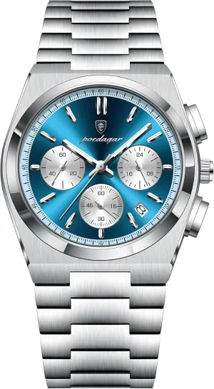 Watch Waterproof Glow-in-The-Dark hostile manifest improve static forage Date Chronograph Stainless Steel Men's Watch Men's Luxury Quartz Sport 