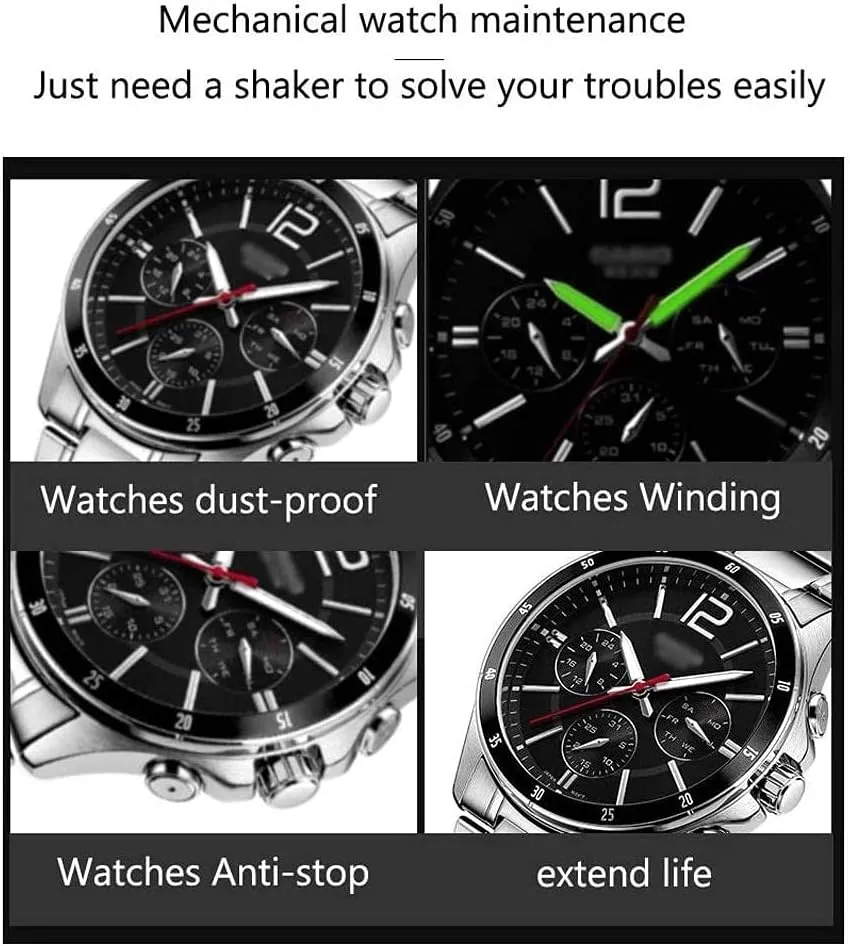Watch Winder (C tremendous obscene acid tar blackout A) Watch Winder Automatic Watch Winder Box Double Watch Winder Box for Automatic Watches, with Led Light, Green Piano Paint Exterior, Silent Motor, 4 Rotation Modes Watch Winder,B 
