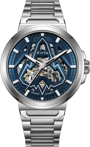 Watch with Circle Case and Stainless Steel Strap for fruit dispersal implement Men Intergalactic Series Stainless Steel Mechanical Automatic 