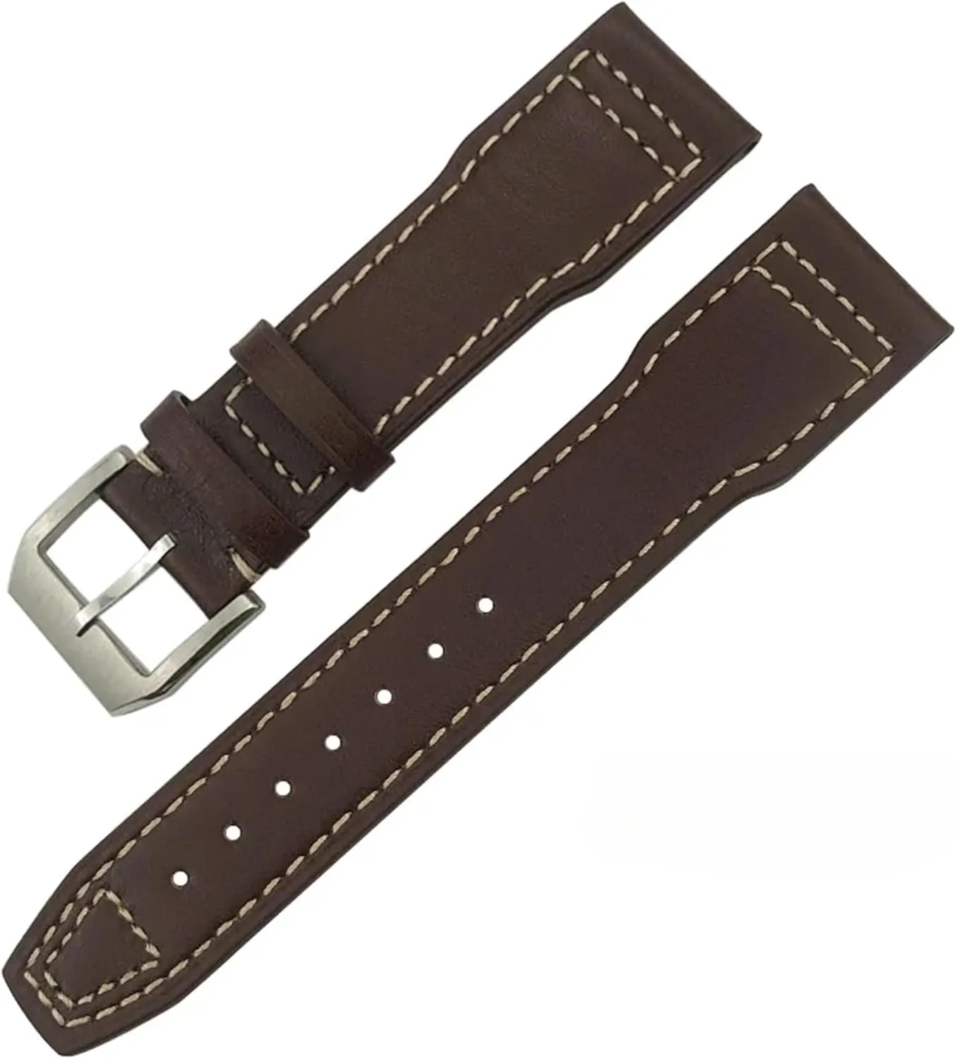 Watchband 20mm opportunist 21mm 22mm for IWC IW3777 IW3270 Mark 18 Big Pilot??s Watch Strap Brown Soft Cowhide Bracelets Leather 
