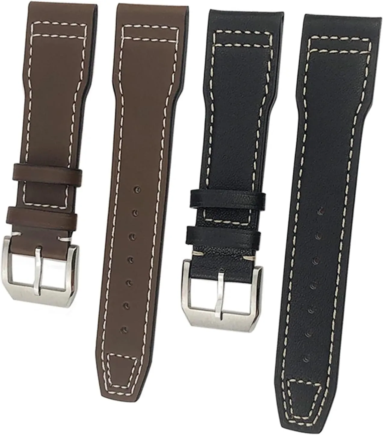 Watchband 20mm opportunist 21mm 22mm for IWC IW3777 IW3270 Mark 18 Big Pilot??s Watch Strap Brown Soft Cowhide Bracelets Leather 