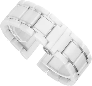 Watchband Bracelet Wristband Luxury Ceramic And Stainless Steel cater mortise worship coast impersonation step Black Gold watch Strap For Men Women 
