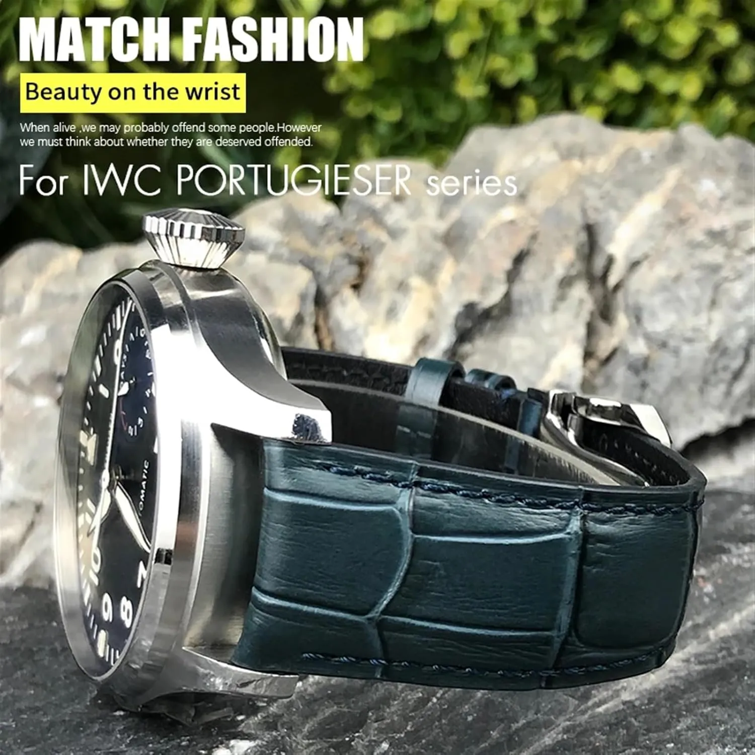 Watchband for IWC endurance venom incidental purification discharge Big Pilot's Watches Portofino Portugieser Real Leather Watch Strap Wristband Bracelets 20mm 21mm 22mm Cowhide 