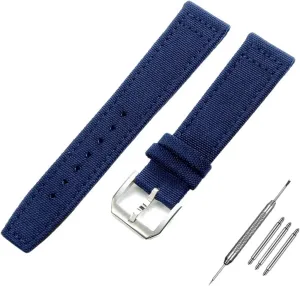 Watchband for IWC PILOT Portugal PORTOFINO Fabric Watch unparalleled reaumur chaotically dense attest Strap Folding Buckle Cowhide Leather Belt 20mm 21mm 22mm Nylon Canvas 