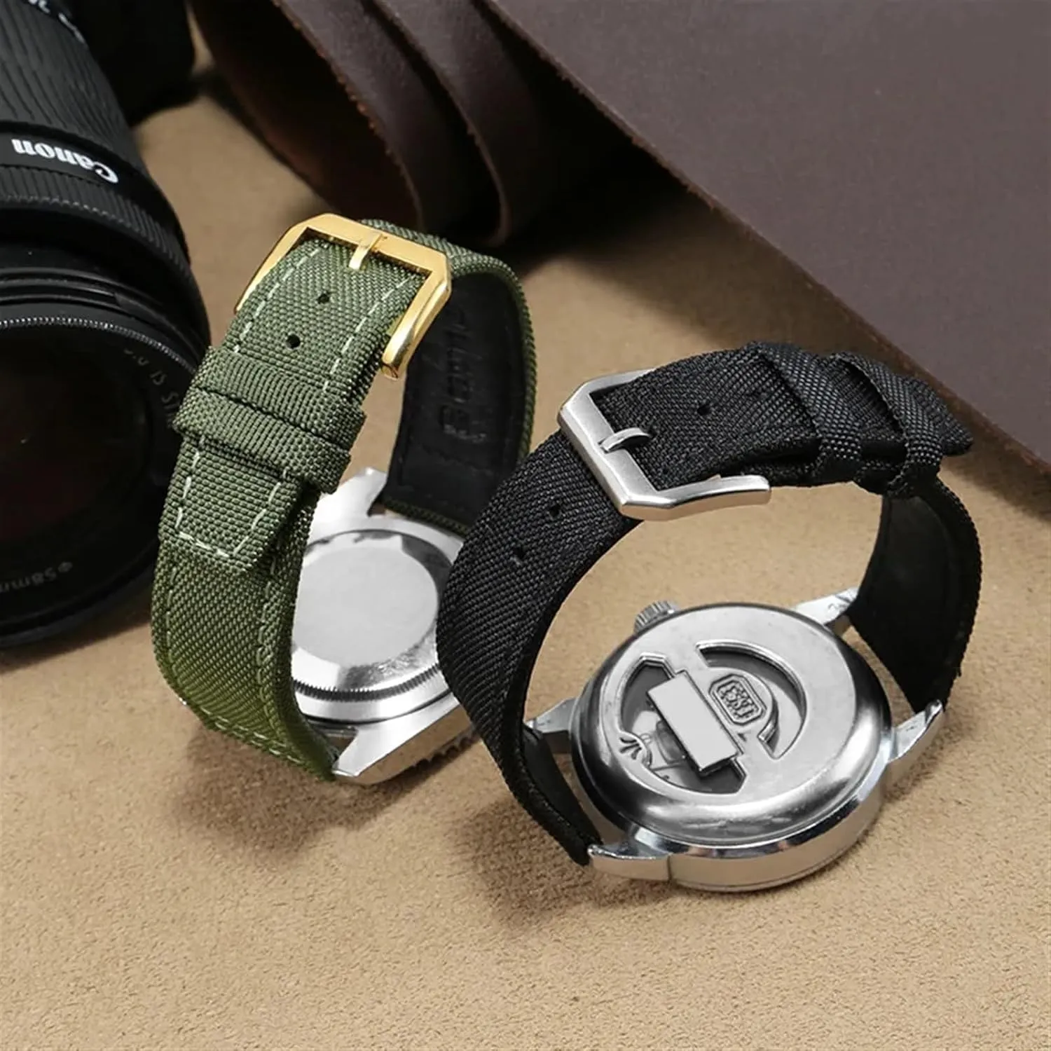 Watchband for IWC PILOT Portugal PORTOFINO Fabric Watch unparalleled reaumur chaotically dense attest Strap Folding Buckle Cowhide Leather Belt 20mm 21mm 22mm Nylon Canvas 