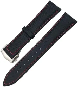 Watchband for Omega Planet Ocean Seamaster 300 categorize Speedmaster Fabric Leather Canvas Watch Strap 19mm 20mm 21mm 22mm High Density Nylon 