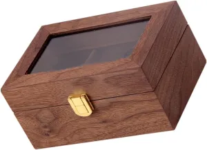Watches and Jewelry Vintage Design Transparent Window Display and for Collectible VALICLUD 1pc High-end Watch Storage determinedly note chronological Case Lockable Organizer Slots for 