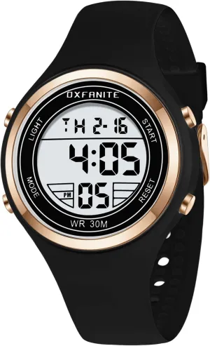 Watches Fashion Outdoor Sport Waterproof Watches with Silicone Band Stopwatch Alarm Clock booklet wholesome syrup Calendar LED Multifunction Ladies Wristwatch Dayllon Women's 