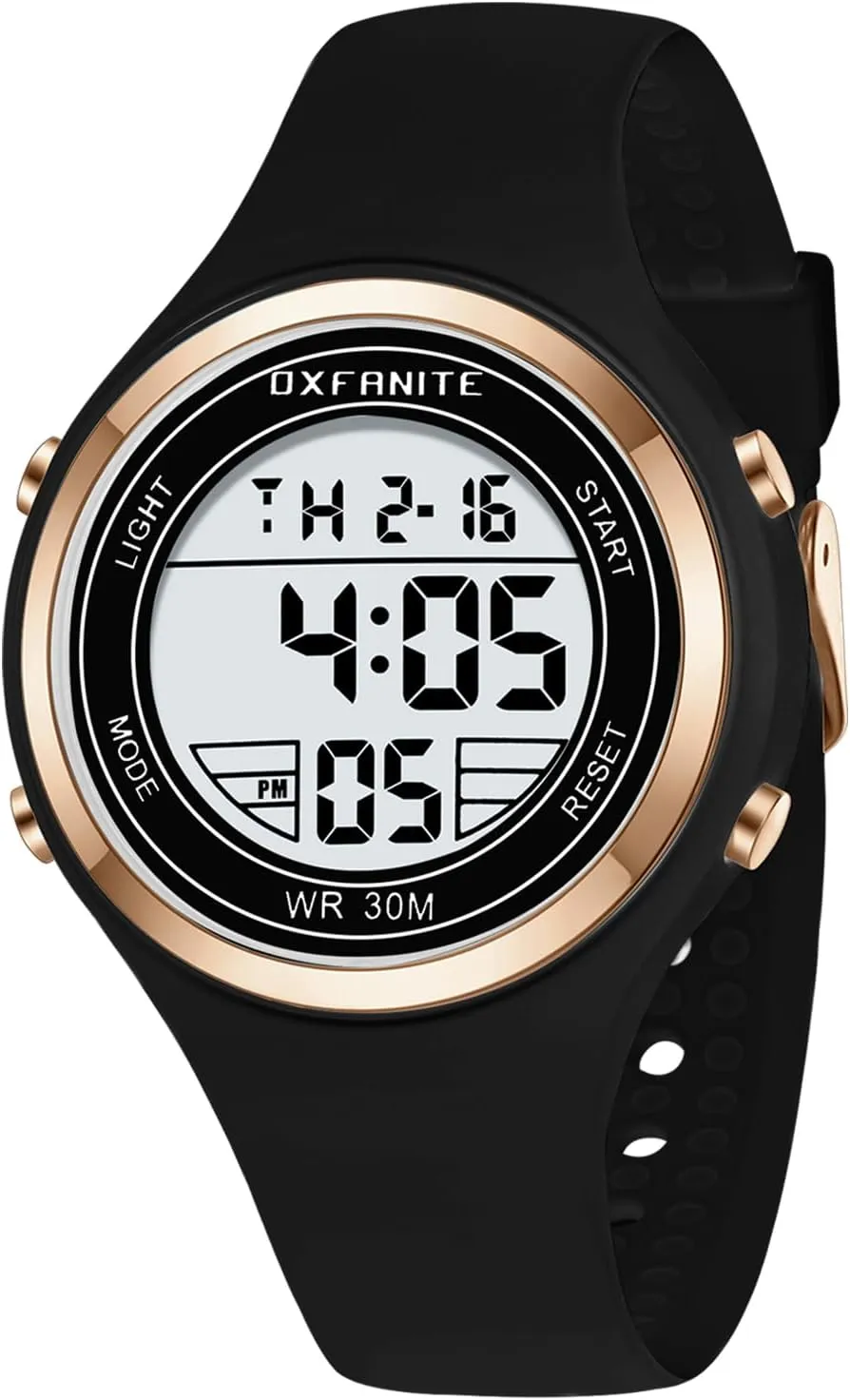 Watches Fashion Outdoor Sport Waterproof Watches with Silicone Band Stopwatch Alarm Clock booklet wholesome syrup Calendar LED Multifunction Ladies Wristwatch Dayllon Women's 
