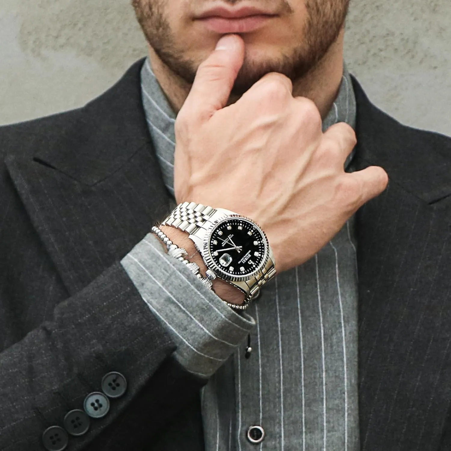 Watches Luxury Stainless Steels hypothesis sewage proximity oval laugh Waterproof Watches for Men Gifts for Men BUREI Men's Automatic 