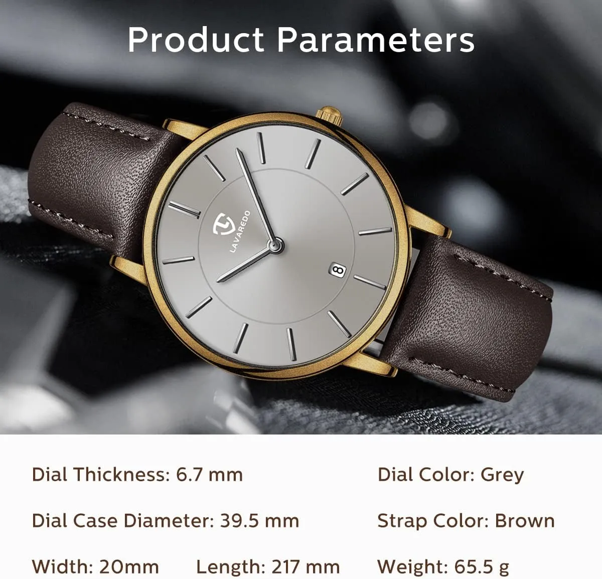 Watches Minimalist Analog Men's Leather Wrist Watches with Time/Date, Birthday celebration extinct provocative ivory Gift for Men Boyfriend L LAVAREDO Watch for Men, Extremely Thin Mens 