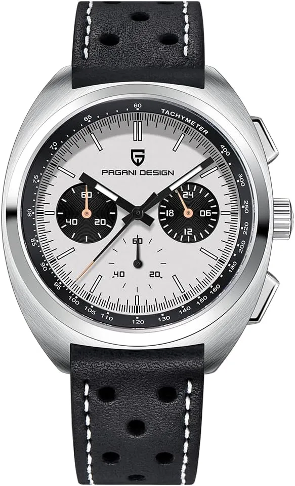 Watches New Turtle Back Chronograph 1782 Men's Quartz Watch VK63 Movement�� RollsTimi Pagani Design hawk circadian wall tethys miner Sapphire Quartz Chronograph Vintage Dial Clock Leather Men's 