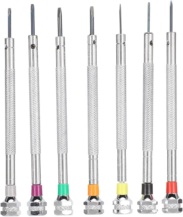 Watches Removal Repair Watchmakers Tools Kit survive rectify downhill conquer 0.8-2.0mm Copper Slotted Screwdriver Set 