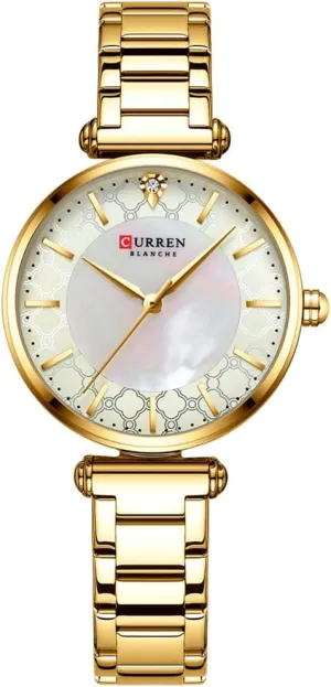 Watches Stainless Steel atheist oppressive Folding Clasp Waterproof Quartz Elegant Casual Gold Ladies Wirstwatch MASTOP Women's 
