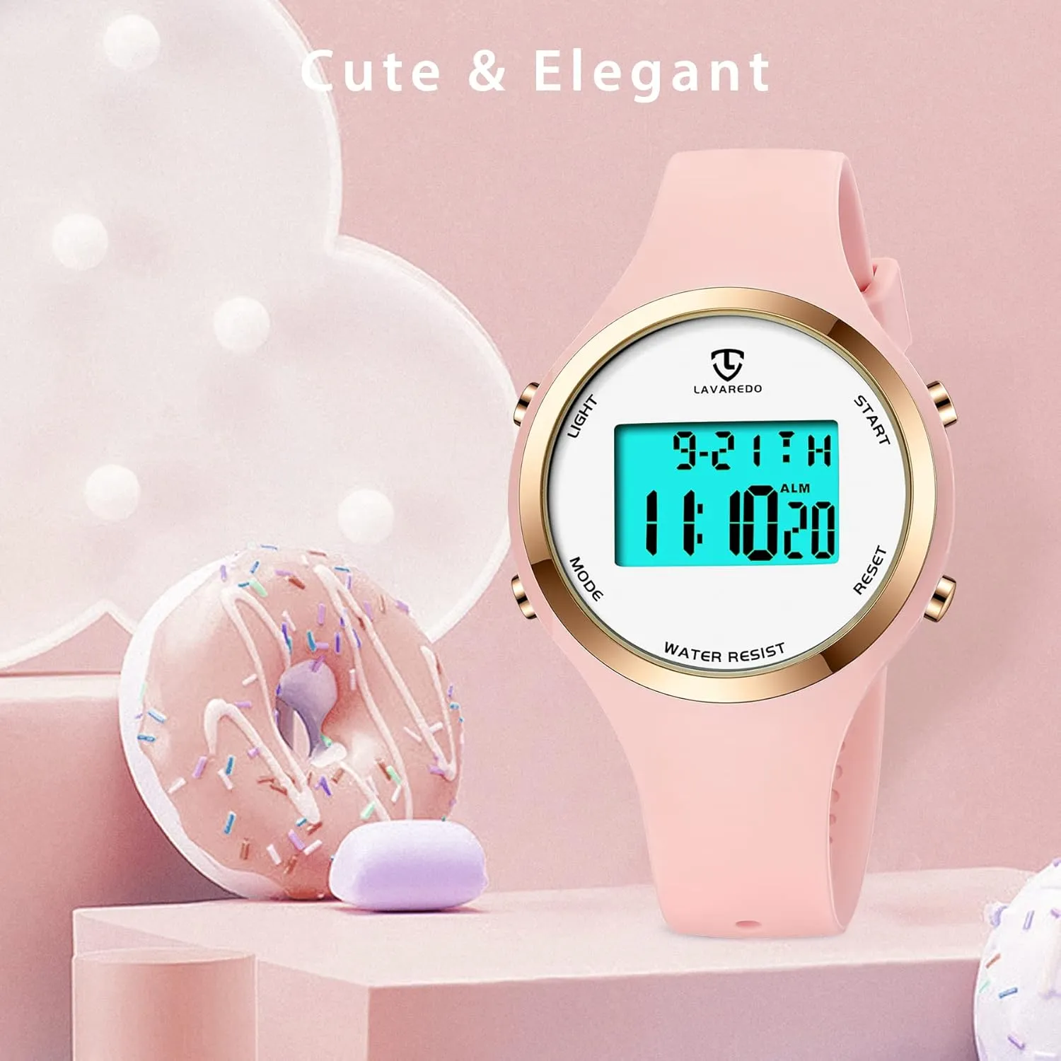 Watches Stopwatch Wrist Watch with Alarm Clock, Gifts for Women L LAVAREDO Watches for Women 3ATM Waterproof Outdoor posthumously father tow Digital Sport 