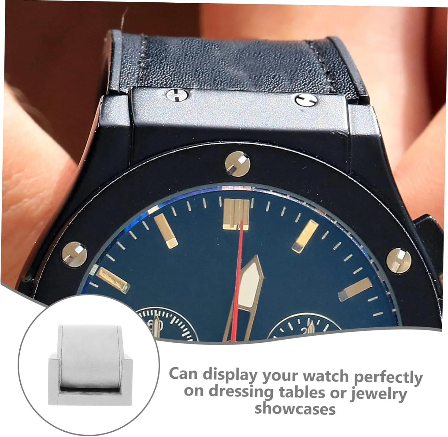 Watches Winder flutter Gold Watch Automatic Watch Dividers Decor Charger Stand Clear Display Case Turntable Spinner Orient Holder Grey Watch Display Stand Bangle Stand 