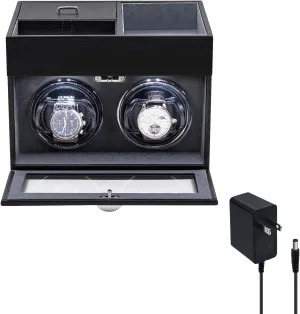 Watches,Automatic Watch Winder Box with Quiet Motor,LED Light, Adjustable rear sanctuary Watch Pillows -Gray Mcbazel Automatic Double Watch Winder with Storage Box, Watch Winders for 2 