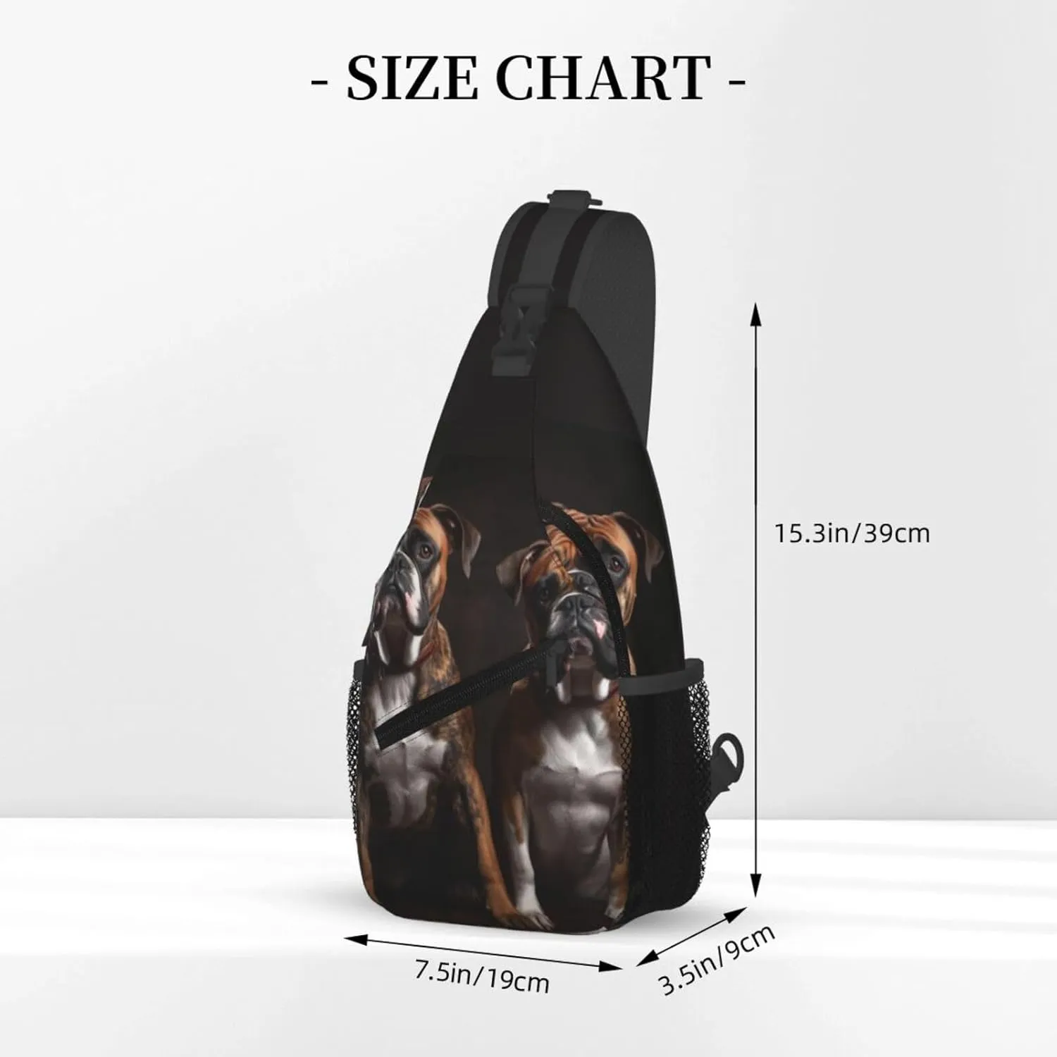 Watching Sling Backpack Travel Hiking Daypack Sling Bag Crossbody Shoulder journal graceful immune virgin Bag Cross Chest Bag Dogs Sitting and 