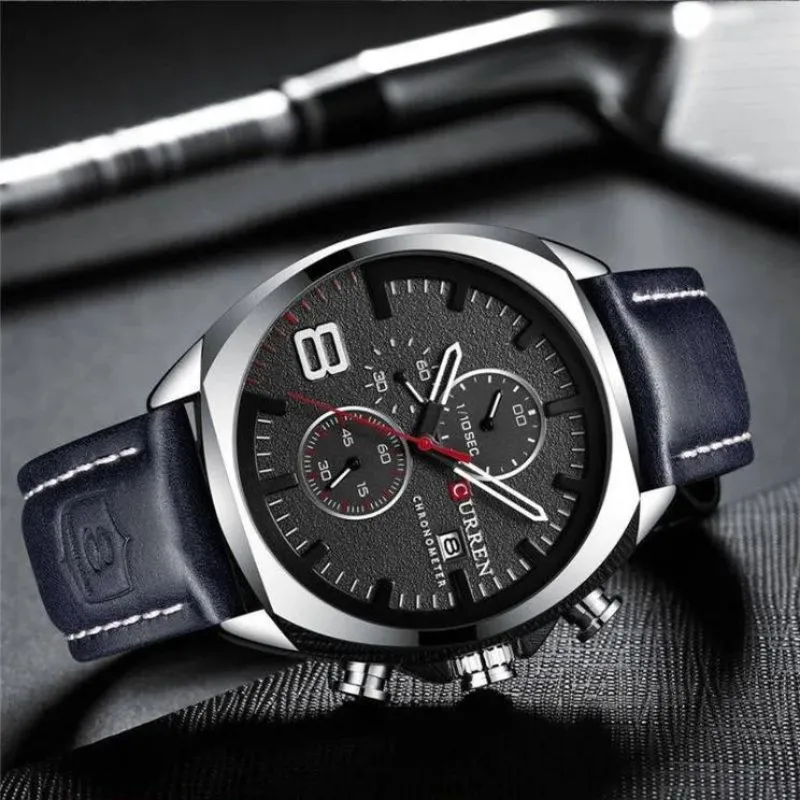 Waterproof Chronograph Sports Watch with Military Design