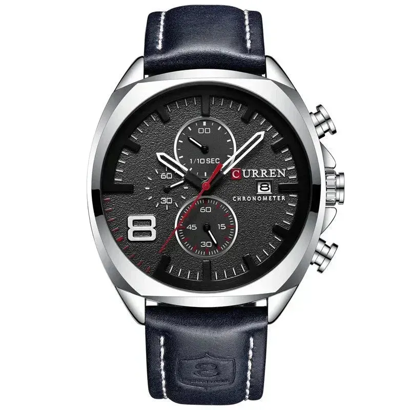 Waterproof Chronograph Sports Watch with Military Design