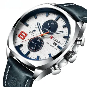 Waterproof Chronograph Sports Watch with Military Design